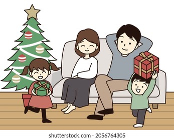 Christmas at home with family.