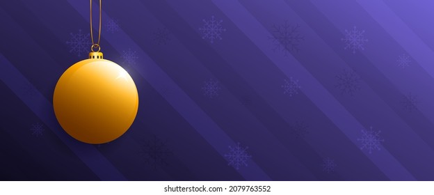 Christmas horizontal banner design with space for the text.