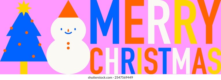 Weihnachts-Banner. Vektorgrafik