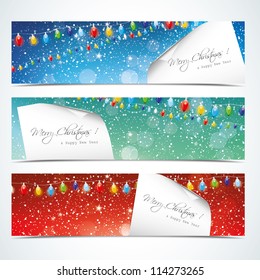 Christmas horizontal banners
