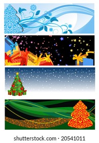christmas horizontal banners