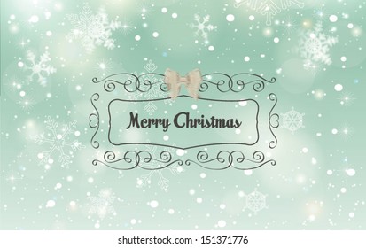 Christmas horizontal banner.Vector illustration