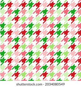 Patrón de baldosas geométricas sin soldadura de gala de Navidad.  Hermoso fondo de superficie para tarjetas, textiles, papel pintado y papel de envoltura de regalo.  Ilustración vectorial.  Diseño de patrón agregado al panel de muestra.