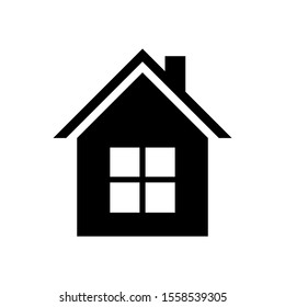 Christmas House icon Vector simple flat symbol