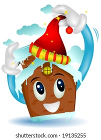 Christmas House - Vector