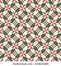 Christmas Hunter's Star Seamless Pattern 