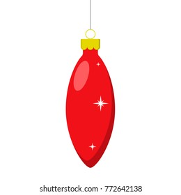 Christmas icicle . Vector illustration.