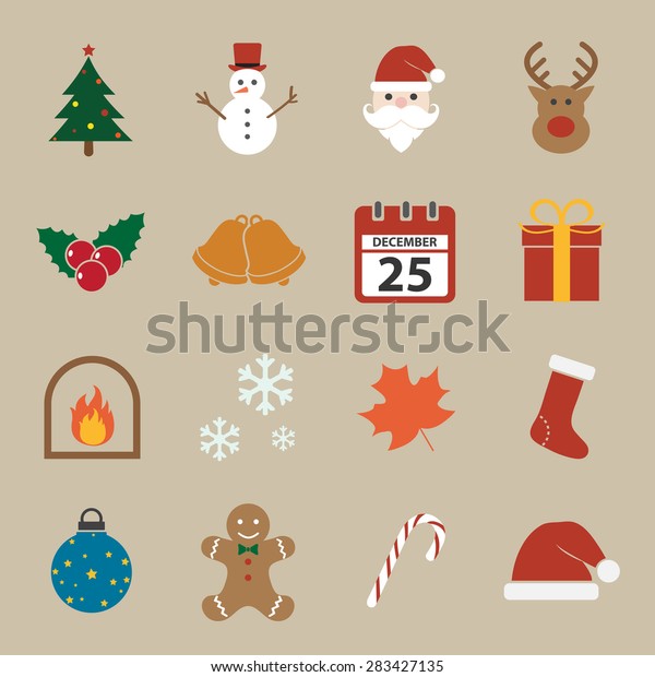 Christmas Icon Stock Vektorgrafik Lizenzfrei