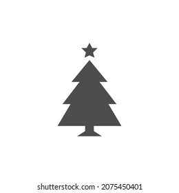 Christmas Icon Black and White Vector Graphic
