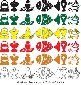 Christmas Icon Bundle – Festive Art Collection - This bundle includes a wide range of high-quality icons, such as trees, Santa hats, snowflakes, gifts, candy canes, ornaments, and more.