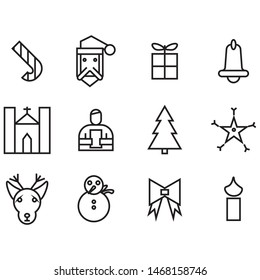 christmas icon celebration day design