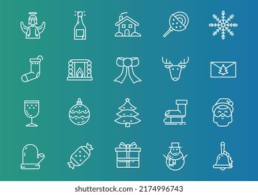 Christmas Icon Collection 20 perfect icons set includes the objects for your website user interface.

