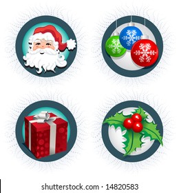 Christmas icon collection. Four christmas icon.