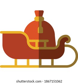 Christmas icon. Christmas decorations made into icon designs.