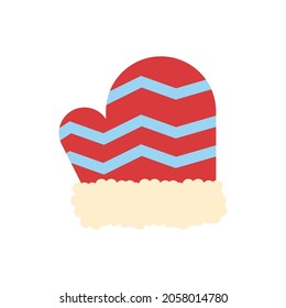 Christmas icon  gloves vector illustration