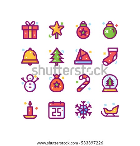Christmas Icon Illsutrations