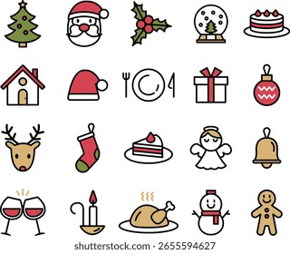 Ilustración de icono de Navidades. Imagen de Vector. Útil.