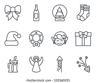 Christmas Icon line