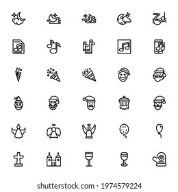 Christmas icon or logo isolated sign symbol vector illustration - Collection of high quality black style vector icons
