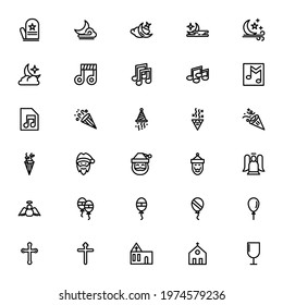 Christmas icon or logo isolated sign symbol vector illustration - Collection of high quality black style vector icons
