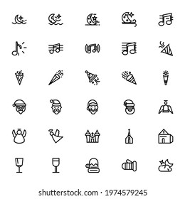Christmas icon or logo isolated sign symbol vector illustration - Collection of high quality black style vector icons

