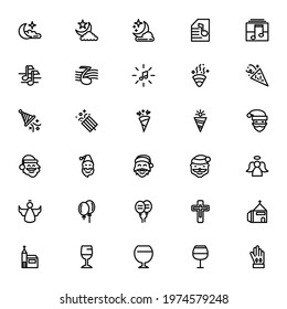 Christmas icon or logo isolated sign symbol vector illustration - Collection of high quality black style vector icons
