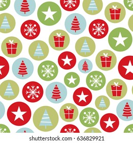 Christmas icon pattern