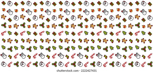 Christmas icon pattern Design 229 wallpaper background vector