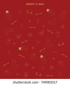 christmas icon pattern. winter. card design templates