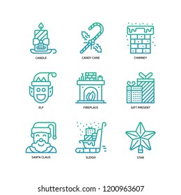 Christmas icon set 1