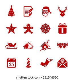 christmas icon set 2, vector eps10.