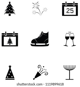 christmas icon set