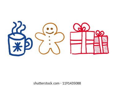 christmas icon set