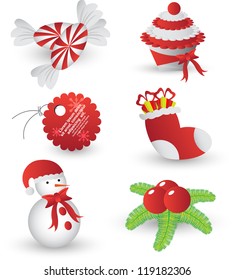 christmas icon set