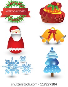 christmas icon set