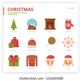 Christmas icon set 