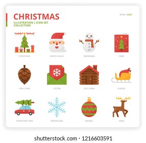 Christmas icon set 