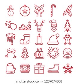 A christmas icon set