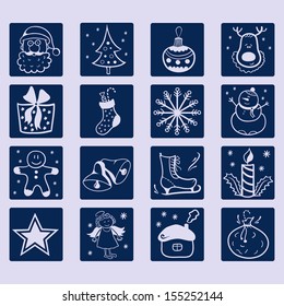 Christmas icon set