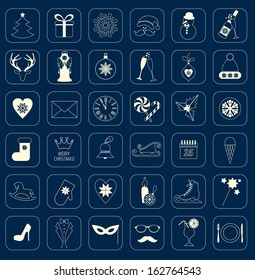 Christmas icon set
