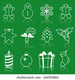 Christmas icon set