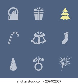 Christmas icon set