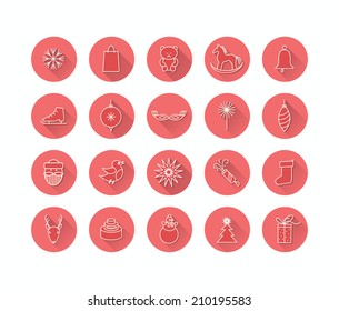 christmas icon set