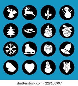Christmas icon set