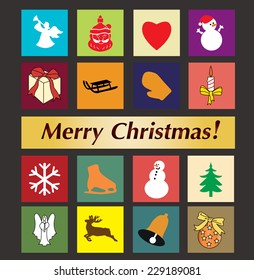 Christmas icon set