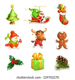 Christmas icon set