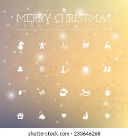 Christmas icon set 