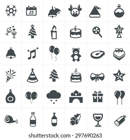 Christmas icon set