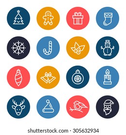 Christmas icon set