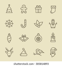 Christmas icon set